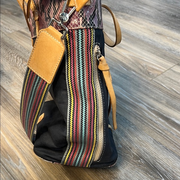 Consuela Black and Pink Crossbody Bag - Picture 4 of 9